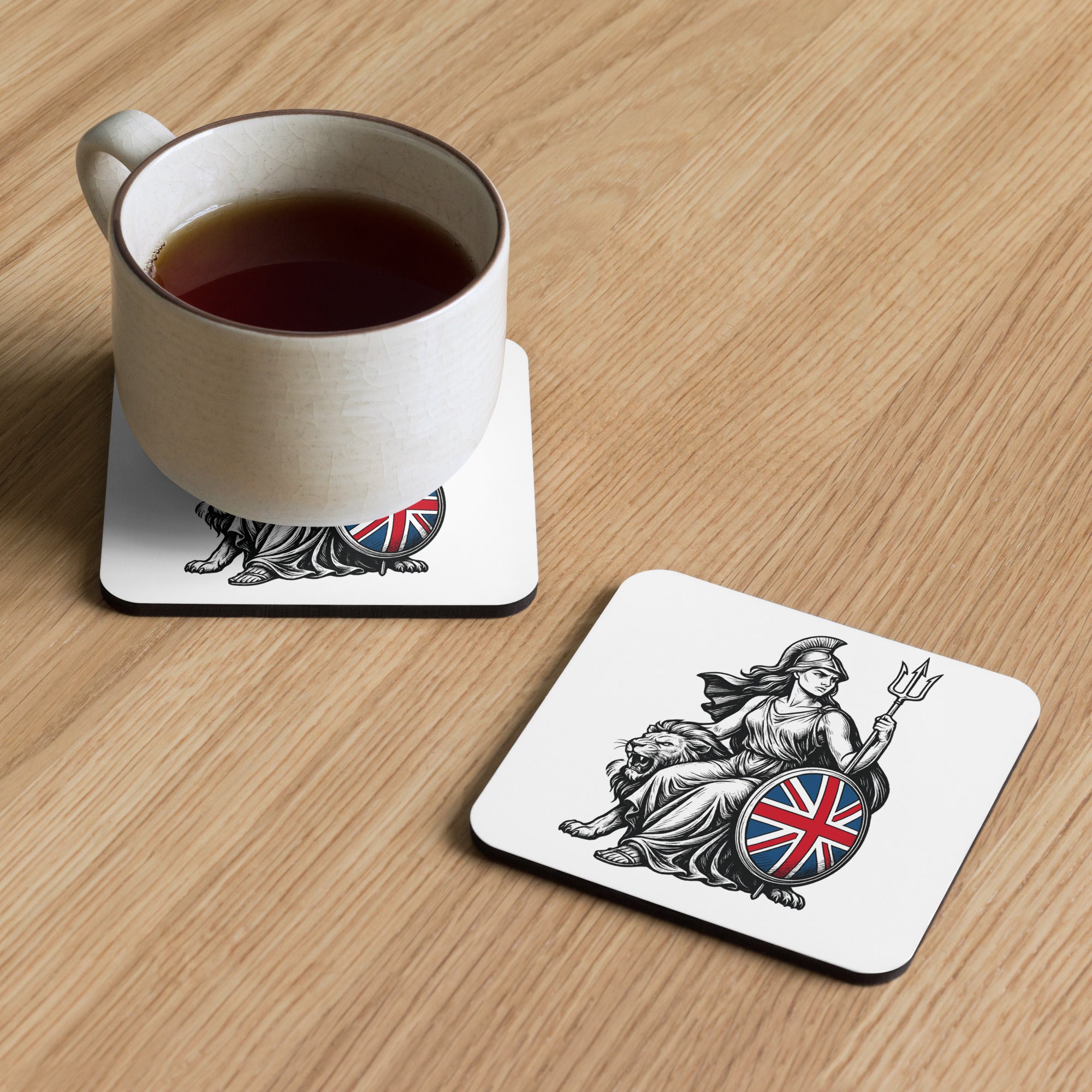 Britannia - Cork-back coaster – UTK Threads