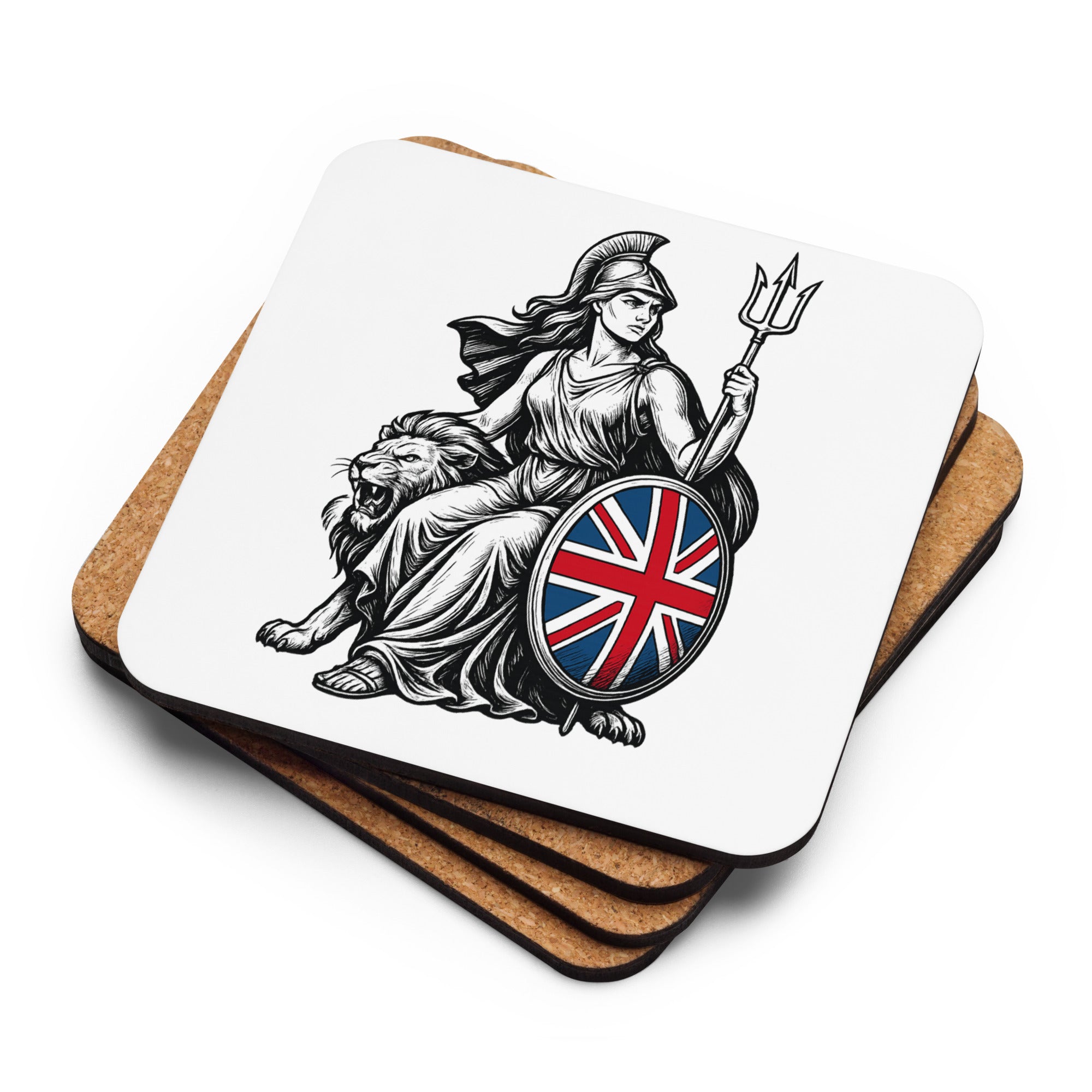 Britannia - Cork-back coaster – UTK Threads